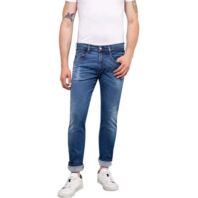 Replay Anbass Hyperflex Slim Fit Jeans - (M914Y .000.661 A06) azul oscuro Replay Anbass Hyperflex Slim Fit Jeans - (M914Y .000.661 A06) azul oscuro