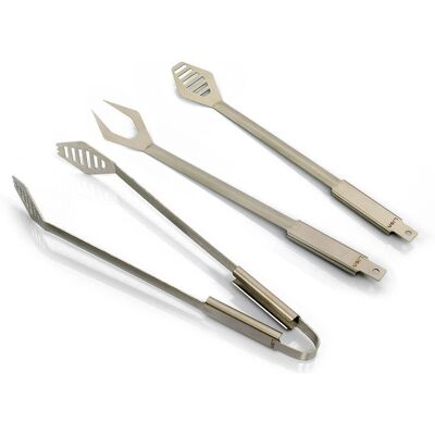 LISA Set Barbecue di Qualità Italiana - Forchetta, Pinze, Spatola LISA Set Barbecue di Qualità Italiana - Forchetta, Pinze, Spatola