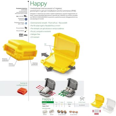 Raytech Happy2 Boîte de Gel - Gel de Connexion, Accès Tri-directionnel - Publicité Raytech Happy2 Boîte de Gel - Gel de Connexion, Accès Tri-directionnel - Publicité