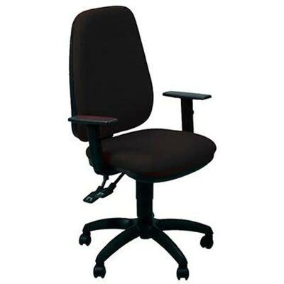 Silla de Oficina Tete Negra - Ajustable, Sincrono, 48cm Ancho Silla de Oficina Tete Negra - Ajustable, Sincrono, 48cm Ancho