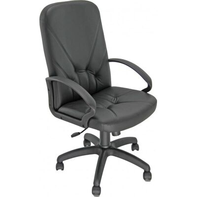 Chaise de Bureau Unisit Dante P - Réglable Ergonomique Cuir Noir - Publicité Chaise de Bureau Unisit Dante P - Réglable Ergonomique Cuir Noir - Publicité