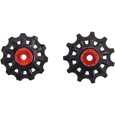 Campagnolo Super Record Jockey Wheels - Black 11-Tooth - Jockey Wheels for Campagnolo Super Record 11 Speed Rear Derailleurs Campagnolo Super Record Jockey Wheels - Black 11-Tooth - Jockey Wheels for Campagnolo Super Record 11 Speed Rear Derailleurs