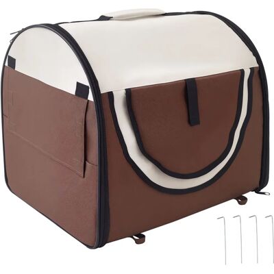 Gabbia da trasporto pieghevole Pawhut 61x46x51cm - Gabbia di trasporto Gabbia da trasporto pieghevole Pawhut 61x46x51cm - Gabbia di trasporto