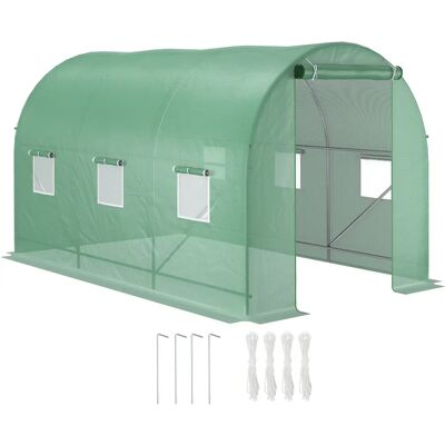 Serra da giardino Outsunny 3.5x2x2m con Tetto Arrotondato Serra da giardino Outsunny 3.5x2x2m con Tetto Arrotondato
