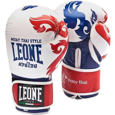 Gants de Muay Thai Leone 1947 - Blanc - 10 Oz - Publicité Gants de Muay Thai Leone 1947 - Blanc - 10 Oz - Publicité