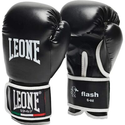 Leone 1947 - Gants de boxe pour enfants - Noir - 6 OZ - GN083 Leone 1947 - Gants de boxe pour enfants - Noir - 6 OZ - GN083