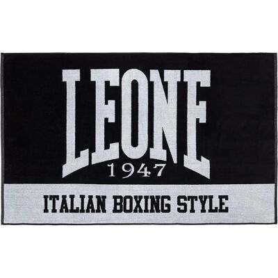 Leone 1947 Black Unisex Gym Towel 150x80 - Towel Leone 1947 Black Unisex Gym Towel 150x80 - Towel