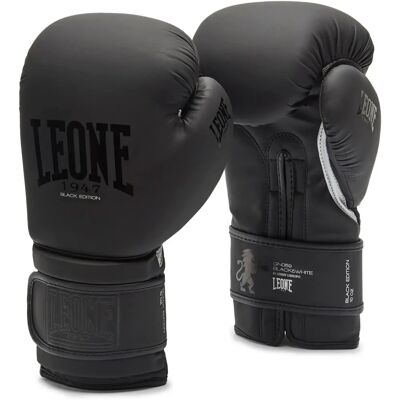 Leone Boxing Gloves - Black & White - 10 Oz Leone Boxing Gloves - Black & White - 10 Oz