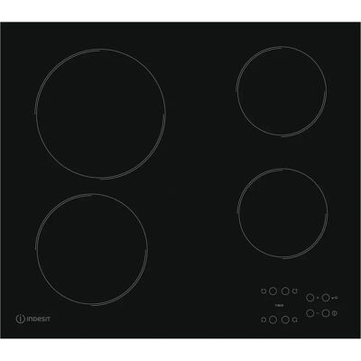 Indesit RI 161 C Vitrocerámica eléctrica negra 4 zonas Indesit RI 161 C Vitrocerámica eléctrica negra 4 zonas