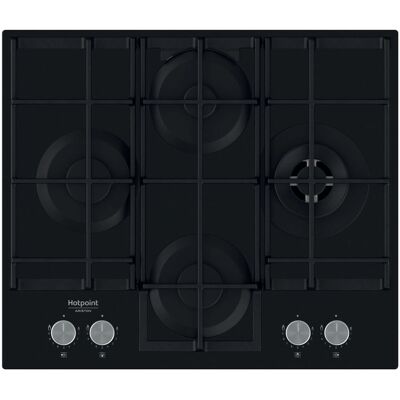 Hotpoint HAGS 62F/BK - Negro - Encimera de gas Hotpoint HAGS 62F/BK - Negro - Encimera de gas