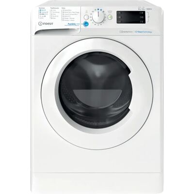 Indesit BDE 86435 WV FR - Blanc - Lave-linge séchant - Publicité Indesit BDE 86435 WV FR - Blanc - Lave-linge séchant - Publicité