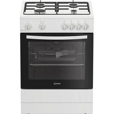 Indesit I6GGMMW/UK White Gas Cooker - Freestanding Kitchen Appliance Indesit I6GGMMW/UK White Gas Cooker - Freestanding Kitchen Appliance
