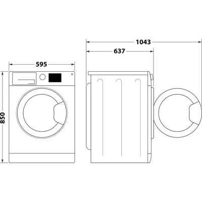 Hotpoint Ariston - NF98WK IT - 9kg - 1400 rpm - Lavatrice Hotpoint Ariston - NF98WK IT - 9kg - 1400 rpm - Lavatrice