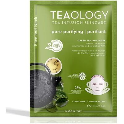 Maschera esfoliante al tè verde, niacinamide e AHA - Viso e collo - Teaology Maschera esfoliante al tè verde, niacinamide e AHA - Viso e collo - Teaology