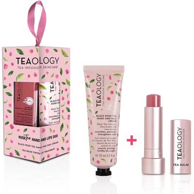 Set de manos y labios de té de rosa negra Teaology - Cosméticos Set de manos y labios de té de rosa negra Teaology - Cosméticos