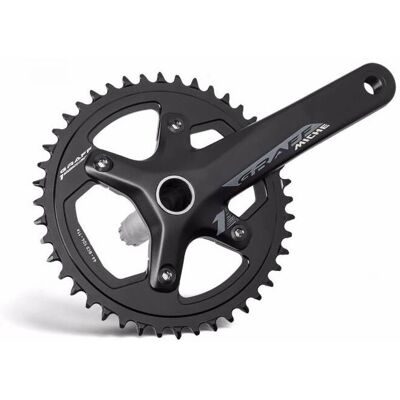 Guarnitura Miche GRAFF 172,5mm - Nero - 44T - 11 velocità Guarnitura Miche GRAFF 172,5mm - Nero - 44T - 11 velocità