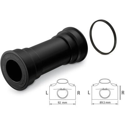 Miche Evo Max Bottom Bracket - Press Fit 92x41mm Svart Miche Evo Max Bottom Bracket - Press Fit 92x41mm Svart