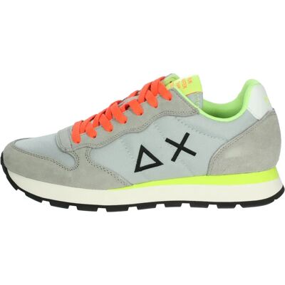 Sun68 Tom Fluo Grijze Sneakers - Sneakers Sun68 Tom Fluo Grijze Sneakers - Sneakers