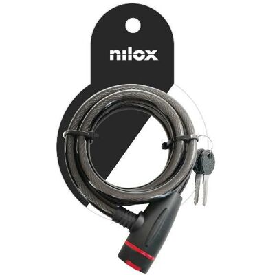 Serrure de vélo Nilox NXPLCABLELOCK - Sécurisée, Résistante aux intempéries, Légère Serrure de vélo Nilox NXPLCABLELOCK - Sécurisée, Résistante aux intempéries, Légère