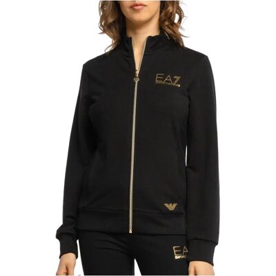EA7 Czarna Bluza z Zamkiem - Casual Ubranie EA7 Czarna Bluza z Zamkiem - Casual Ubranie