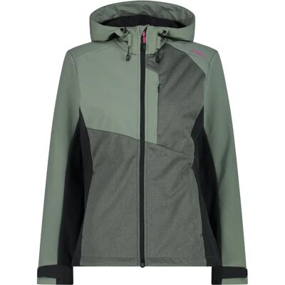 Chaqueta mujer CMP - Verde impermeable con capucha Chaqueta mujer CMP - Verde impermeable con capucha