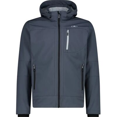 CMP MAN JACKET ZIP HOOD - Chaqueta softshell para hombres, titanio-allu, cuello alto CMP MAN JACKET ZIP HOOD - Chaqueta softshell para hombres, titanio-allu, cuello alto