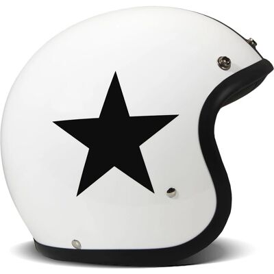 DMD Retro Star White Motorradhelm - Klein Shell - ECE 22.06 DMD Retro Star White Motorradhelm - Klein Shell - ECE 22.06