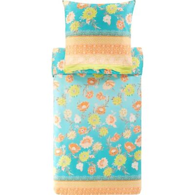 Bassetti Verde Posillipo Juego de Sábanas de Gasa de Algodón - Ropa de cama de verano Bassetti Verde Posillipo Juego de Sábanas de Gasa de Algodón - Ropa de cama de verano