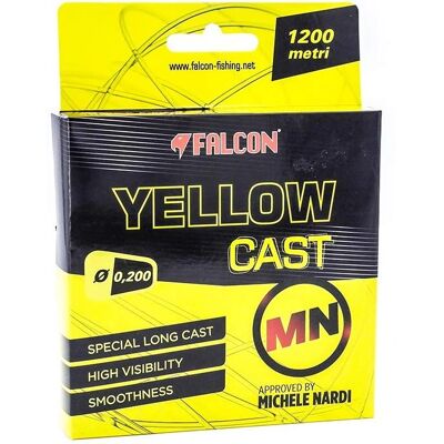 Falcon Cast Mn 1200 M Yellow Fishing Line - Fishing Line Falcon Cast Mn 1200 M Yellow Fishing Line - Fishing Line