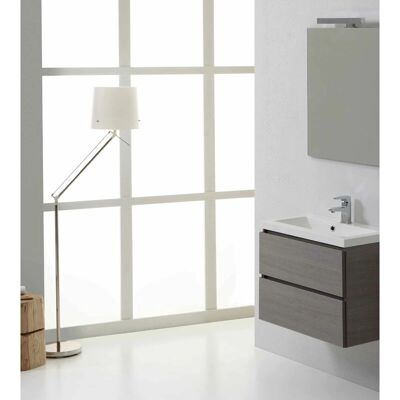 Kiamami Valentina - Manhattan 60 cm Graue Badezimmermöbel - Badezimmer Kiamami Valentina - Manhattan 60 cm Graue Badezimmermöbel - Badezimmer