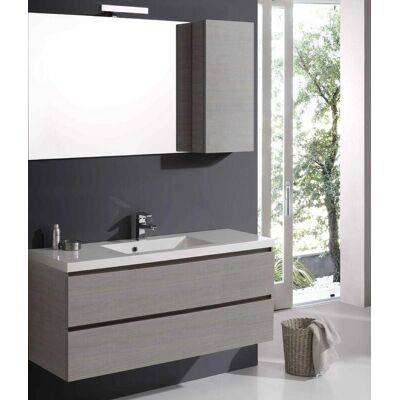 Kiamami Valentina - Manhattan Wand-Badezimmermöbel - Modern, Grau, 120cm Kiamami Valentina - Manhattan Wand-Badezimmermöbel - Modern, Grau, 120cm