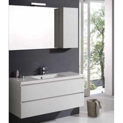 Mueble de baño de pared Kiamami Valentina 120cm Blanco Bosque - Muebles de Baño Mueble de baño de pared Kiamami Valentina 120cm Blanco Bosque - Muebles de Baño