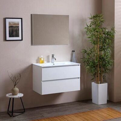 Mueble de baño Berlín de Kiamami Valentina de 80cm en gris claro Mueble de baño Berlín de Kiamami Valentina de 80cm en gris claro