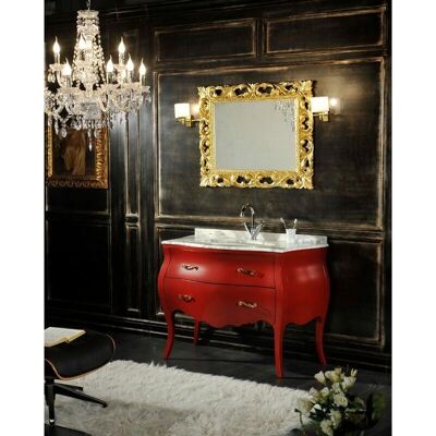 Mueble de baño barroco rojo de Kiamami Valentina - Gabinete de baño Mueble de baño barroco rojo de Kiamami Valentina - Gabinete de baño