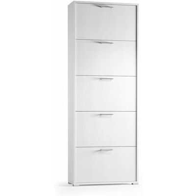 Kiamami Valentina - Armoire à chaussures double - 5 portes - Blanc - Publicité Kiamami Valentina - Armoire à chaussures double - 5 portes - Blanc - Publicité