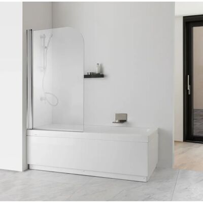 Kiamami Valentina - Porta doccia in vetro trasparente regolabile per vasca Kiamami Valentina - Porta doccia in vetro trasparente regolabile per vasca