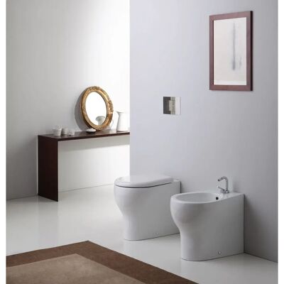 Toiletta Sospesa Moderna Kiamami Valentina con Bidet Toiletta Sospesa Moderna Kiamami Valentina con Bidet