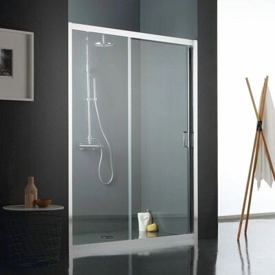 Kiamami Valentina - 150cm reversible doppelte Panel-Duschtür für Nischen Kiamami Valentina - 150cm reversible doppelte Panel-Duschtür für Nischen