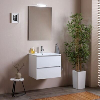 Kiamami Valentina - Meuble de Salle de Bain Murale 60cm - Gris Moderne Kiamami Valentina - Meuble de Salle de Bain Murale 60cm - Gris Moderne