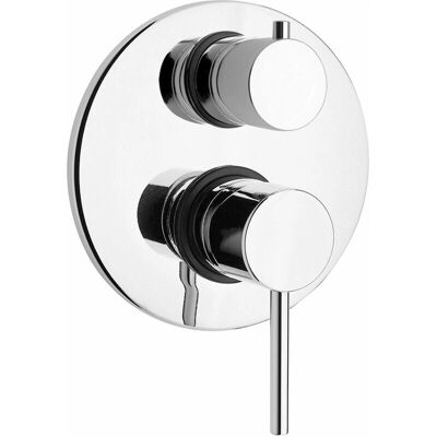 Kiamami Valentina - Moderner Wand-Duschmischer mit Umschalter - Chrom Kiamami Valentina - Moderner Wand-Duschmischer mit Umschalter - Chrom