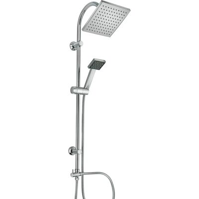 Kiamami Valentina - Columna de ducha con cabezal cuadrado y ducha de mano Kiamami Valentina - Columna de ducha con cabezal cuadrado y ducha de mano