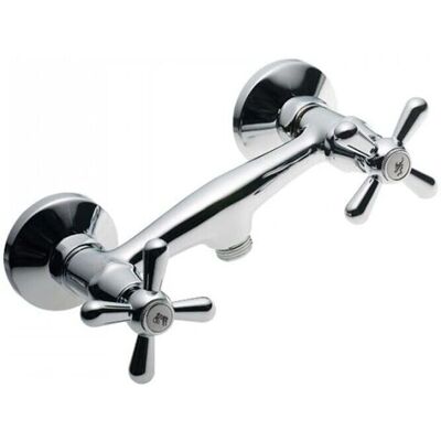 Kiamami Valentina - Robinet de Douche Extérieur Style Rétro avec Deux Manettes - Publicité Kiamami Valentina - Robinet de Douche Extérieur Style Rétro avec Deux Manettes - Publicité