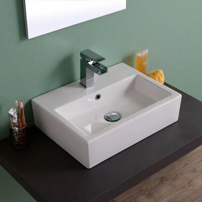 Kiamami Valentina - Rechteckiges Keramikbecken - Badewanne Kiamami Valentina - Rechteckiges Keramikbecken - Badewanne