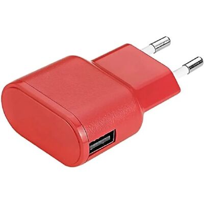 AIINO Apple Ścienny ładowarka - 1USB 1A - Czerwony - Ładowarka ścienna AIINO Apple Ścienny ładowarka - 1USB 1A - Czerwony - Ładowarka ścienna