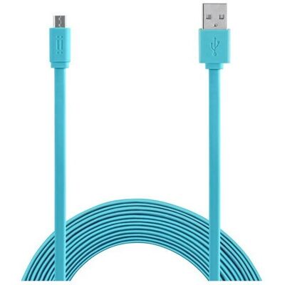Aiino AICMCRUSBFT-BL USB-kabel - 1,5 m Micro USB B till USB A - Blå Aiino AICMCRUSBFT-BL USB-kabel - 1,5 m Micro USB B till USB A - Blå