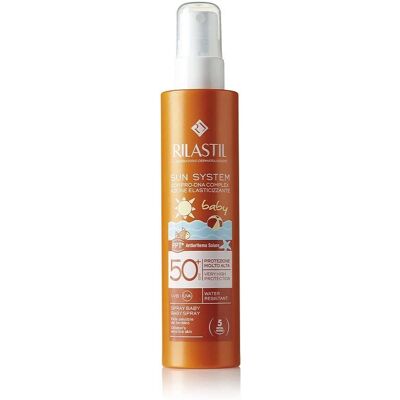 Rilastil Sun System SPF50+ Spray para Bebés Transparente - Protector solar para niños Rilastil Sun System SPF50+ Spray para Bebés Transparente - Protector solar para niños