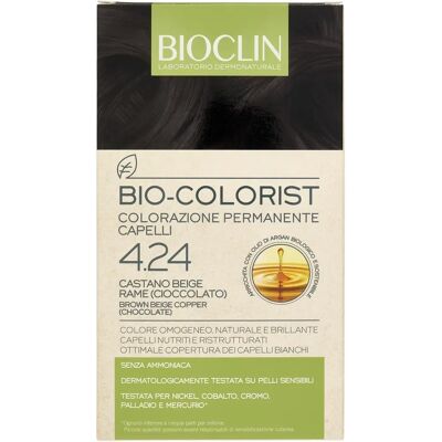 Bioclin Colore Capelli - 4.24 Castano Beige Rame - Colorazione Permanente Bioclin Colore Capelli - 4.24 Castano Beige Rame - Colorazione Permanente