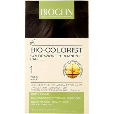 Ganassini Spa Bioclin Bio Colorist - 1 Nero - Colorazione Permanente Capelli Ganassini Spa Bioclin Bio Colorist - 1 Nero - Colorazione Permanente Capelli