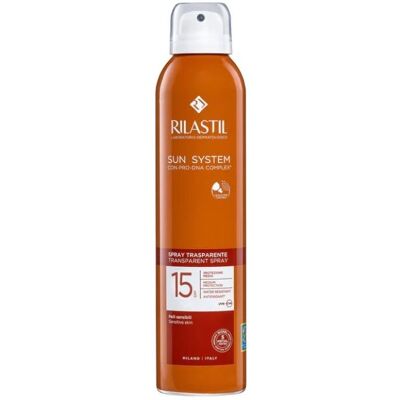 Rilastil Sun SPF 15 Transparent Spray - Solbeskyttelse Rilastil Sun SPF 15 Transparent Spray - Solbeskyttelse