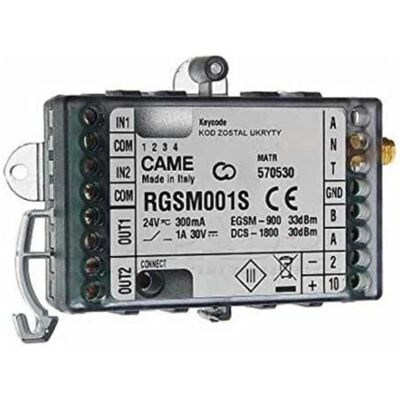 CAME RGSM001S Gateway GSM - Controllo Automazione CAME RGSM001S Gateway GSM - Controllo Automazione